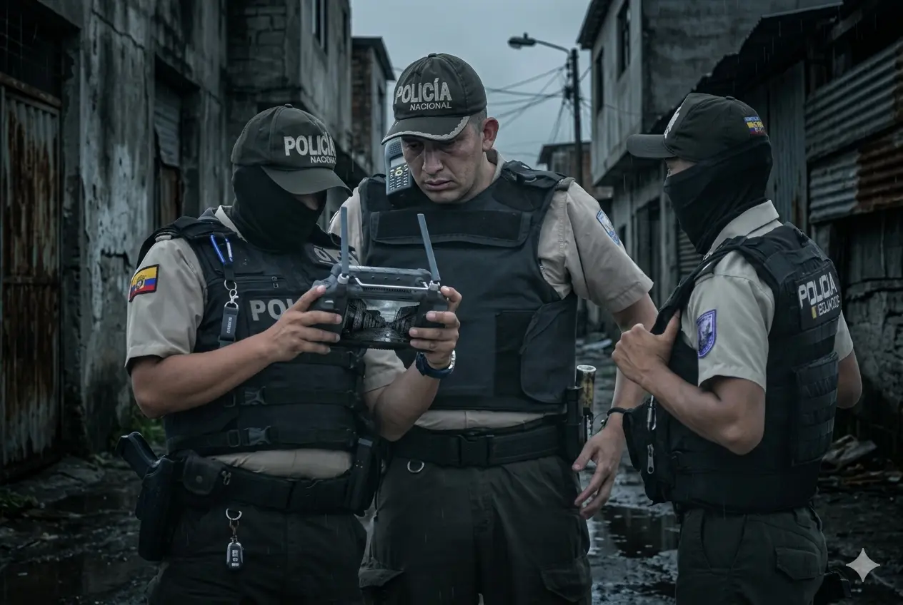 Con solo ocho policías, habitantes de Ricaurte en Cuenca se movilizaron para exigir mayor seguridad
