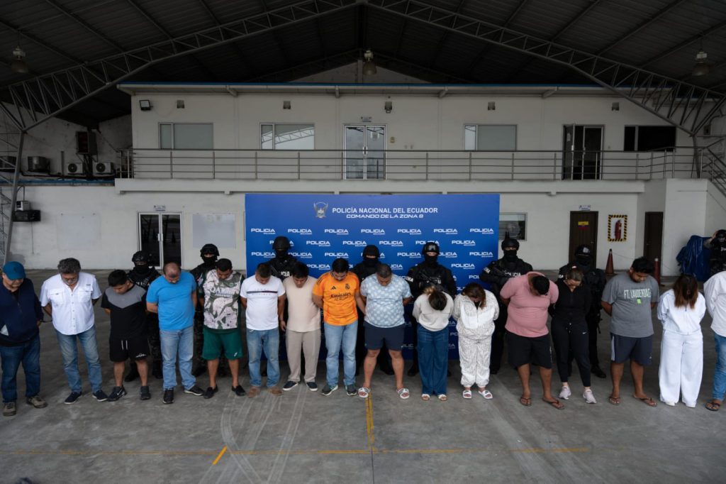 Golpe a la mafia albanesa en Ecuador deja millonaria incautación y 16 capturados