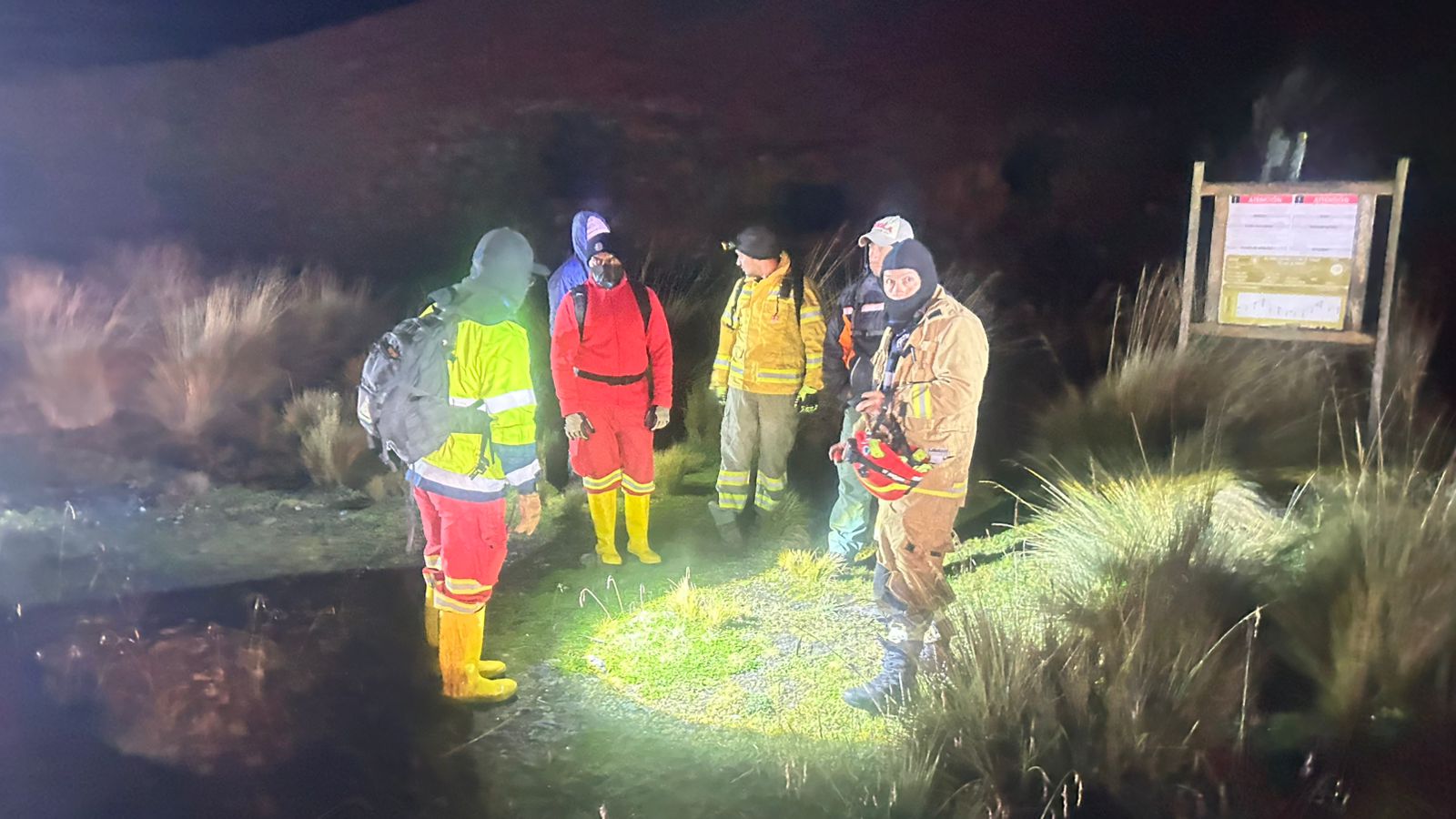 Cuatro extraviados en el Parque Nacional El Cajas