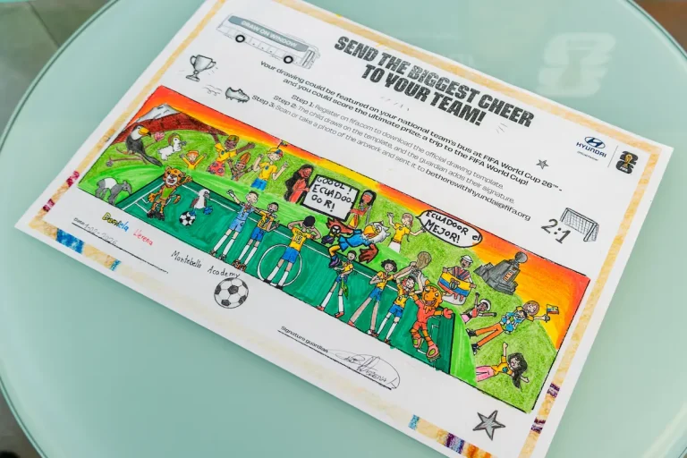Niña ecuatoriana de 12 años gana concurso global de Hyundai y representará al país en la Copa Mundial de la FIFA 2026