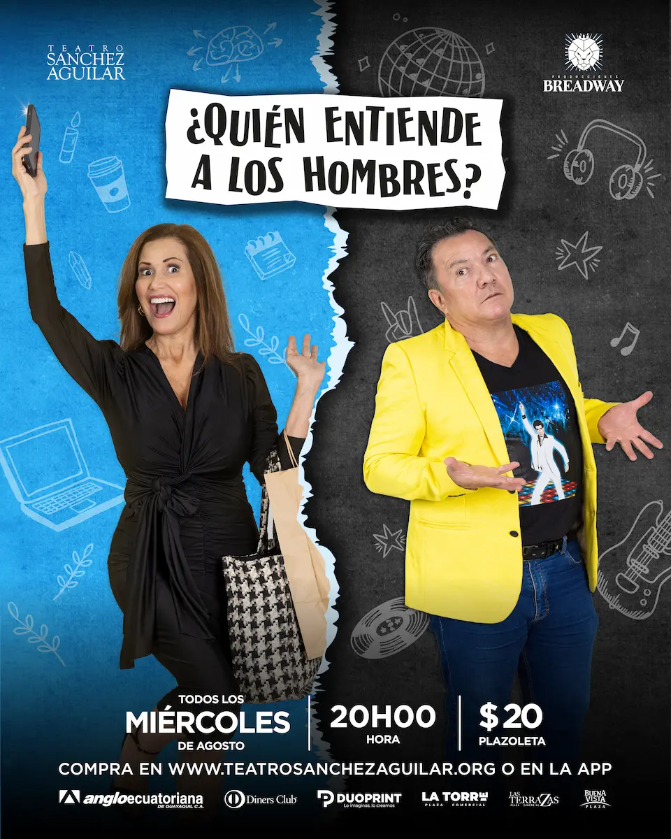 Risas y enredos de pareja: Carolina Ossa y Giovanni Dávila se toman los miércoles de agosto con la comedia “¿Quién entiende a los hombres?” en el Teatro Sánchez Aguilar